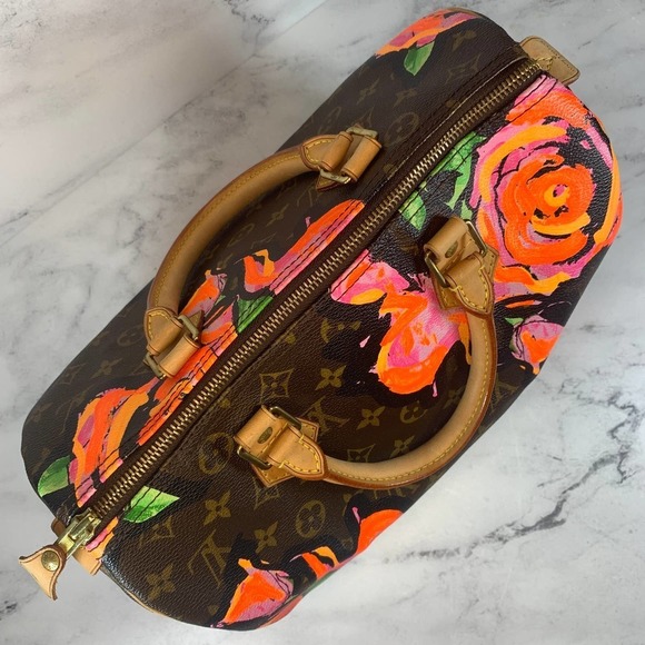 Louis Vuitton Roses Speedy 30 Monogram bag Pink Floral Sprouse Limited Edition - Picture 9 of 16